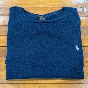 Polo Ralph Lauren Navy Blue Long Sleeve Crewneck T-Shirt Size XL